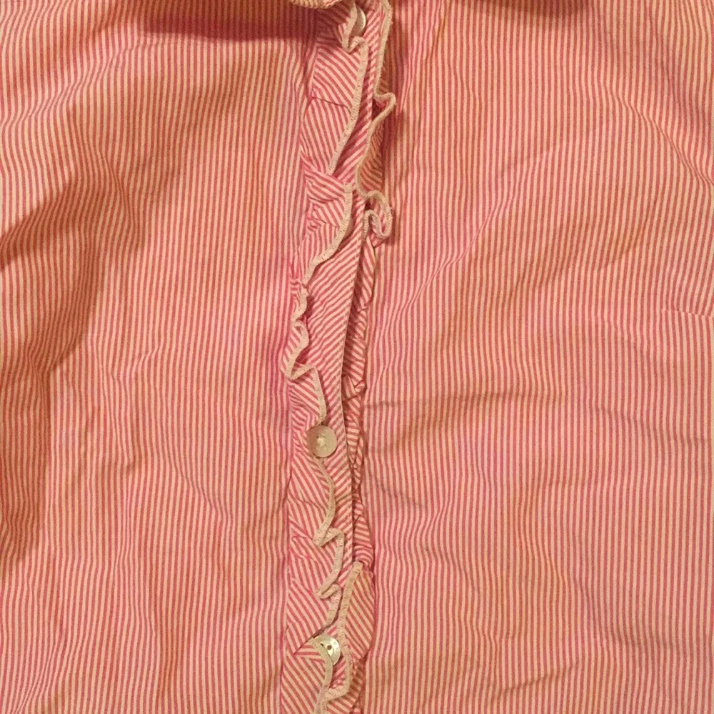 77Kids Pink Striped Button Down Shirt Size S